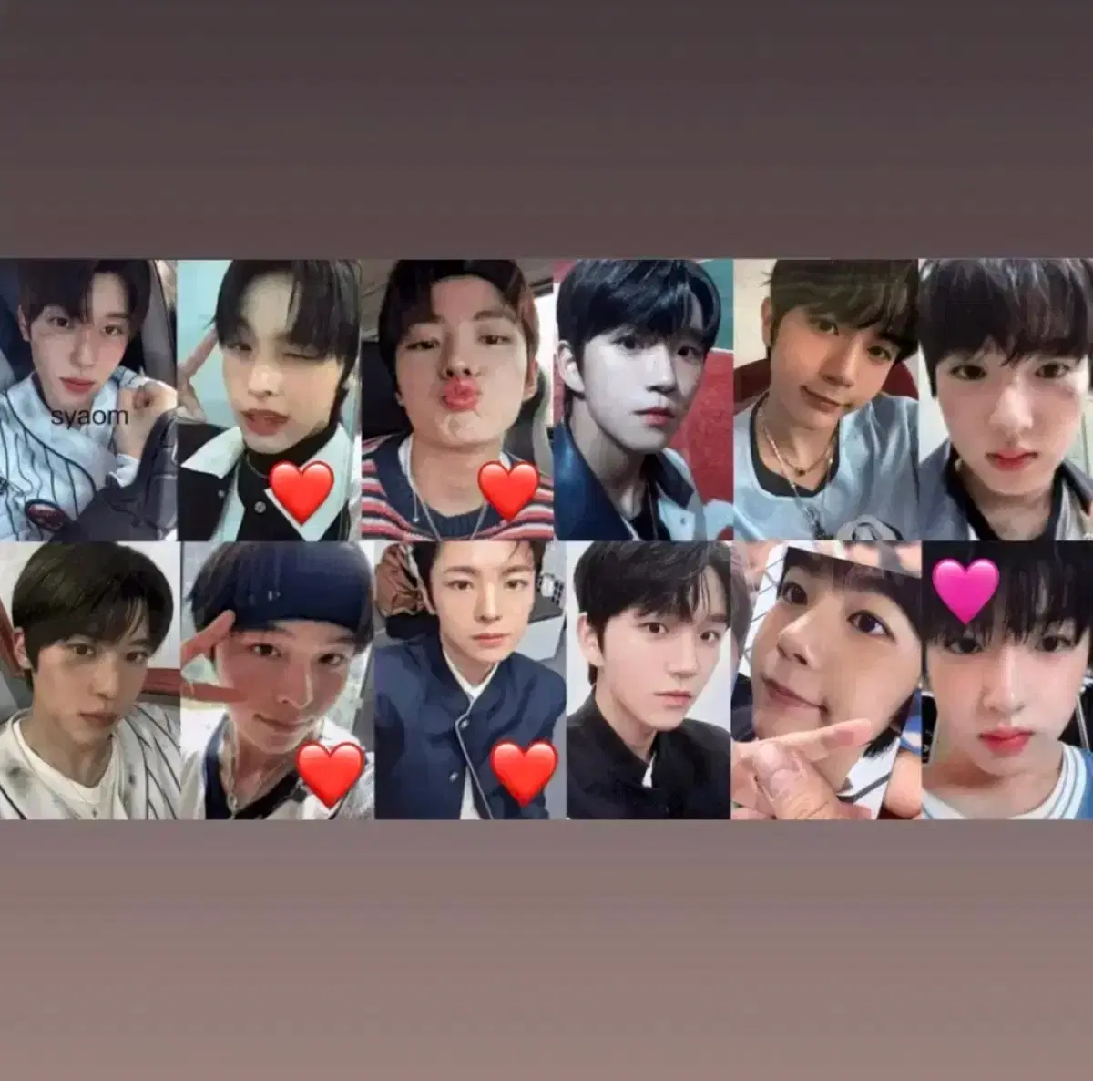 up10tion  burst トレカ　업텐션 포카　photocard 보넥도 포토카드 명재현 운학 태산 유닛 일본 개인 포카 특전 럭드